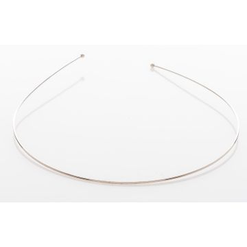 Στέκα μεταλλική μονή ασημένια ράβδος