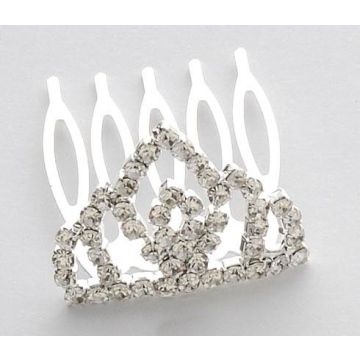 Τιάρα μεταλλική χτενάκι σε 10 σχέδια χρυσό και ασημί