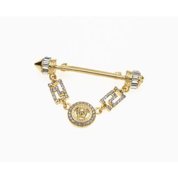 Καρφίτσα με διακοσμητικά στρας και μαιάνδρους