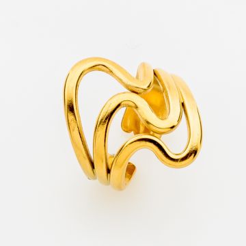 Golden Ethereal Silhouette Ring