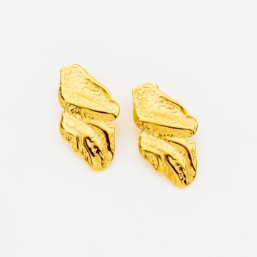  Χρυσά Σκουλαρίκια Sculpted