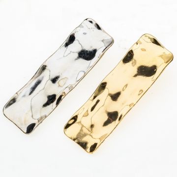 Κλιπ μεταλλικό κύμα σε 2 χρώματα - Σχέδιο 3