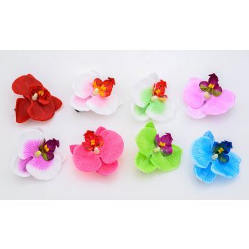 Υφασμάτινα Κλιπ Μαλλιών Ορχιδέα