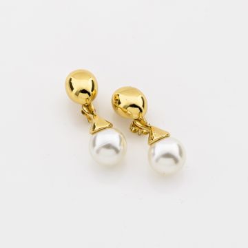  "Eternal Pearl" Σκουλαρίκια με Κλασικό Design 