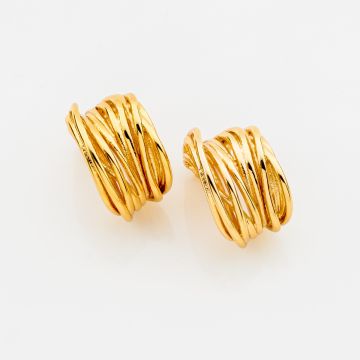 Silk Thread Hoops: Η Πολυτέλεια της Υφής