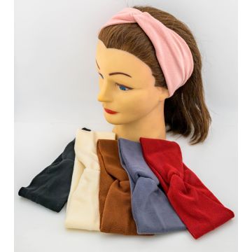 Απαλή Κορδέλα Μαλλιών Fleece με Κόμπο