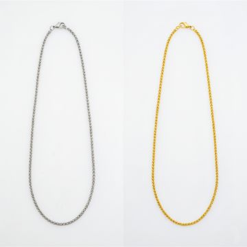 Αλυσίδα σιτάρι – κομψή χρυσή & ασημένια