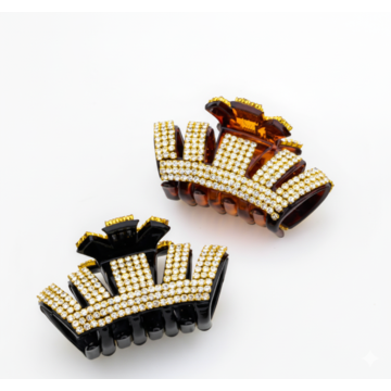 Κλάμερ πλαστικό κορόνα με στράς