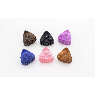 Κλάμερ τρίγωνο με μαργαρίτες και στρας