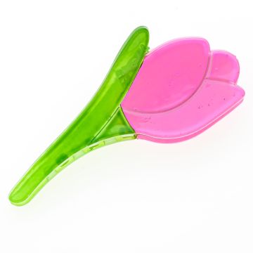 Πλαστικό κλάμερ μαλλιών σε σχέδιο τουλίπα