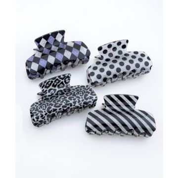 Κλάμερ Μαλλιών Glitter με Μοντέρνα Μοτίβα