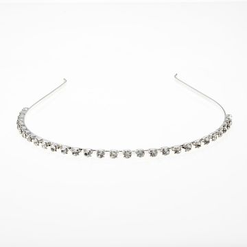 Στέκα μεταλλική λεπτή νυφική διακοσμημένη με swarovski σε χρυσό και ασημί χρώμα