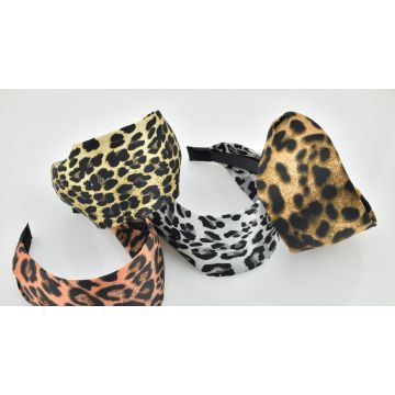 Στέκα υφασμάτινη μπαντάνα λεοπάρ σε 5 συνδιασμούς χρωμάτων