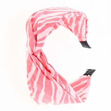 Στέκα υφασμάτινη τιγρέ με κόμπο σε 5 χρώματα