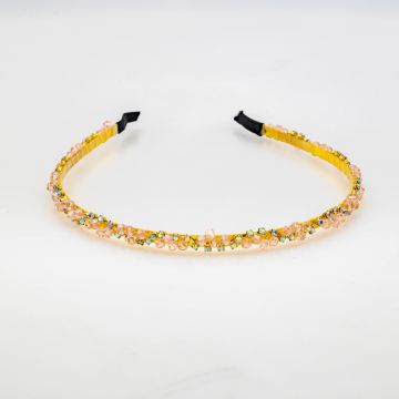 Στέκα Κόσμημα με Ροζ Κρύσταλλα & Πέτρες Aurora Borealis