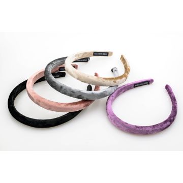 Στεκά βελουδινη padded σε 5 χρώματα 