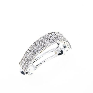 Μπαρέτα μεταλλική με στρας σε 2 χρώματα