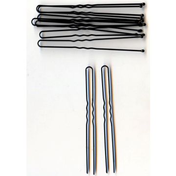 Φουρκέτα μεταλλική μαύρη μεγάλη (40 ΤΕΜΑΧΙΑ)