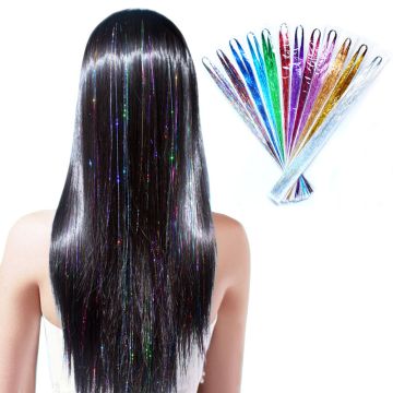 Premium Glitter Hair Tinsel για Εντυπωσιακά Festival Looks & Glam Parties