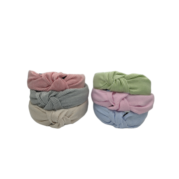 Στέκα υφασμάτινη ριγέ με κόμπο