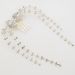 Premium Crystal Bow Hair Piece με Falling Rhinestone Chains