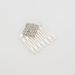 Chic Mini Hair Comb με Τετράγωνο Motif από Κρύσταλλα