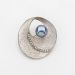 Vintage Silver Eclipse Pearl Brooch