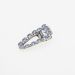 Κλίπ μεταλλικό διακοσμημένο με χάντρες σε διάφανο χρώμα